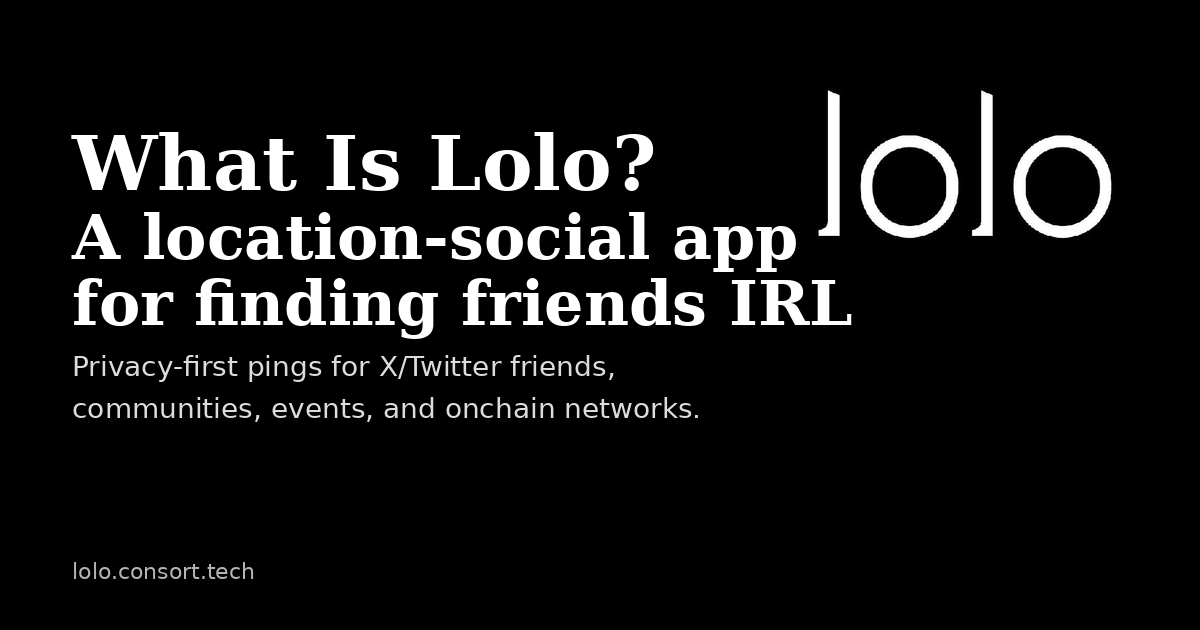 What Is Lolo? A location-social app for finding friends IRL
